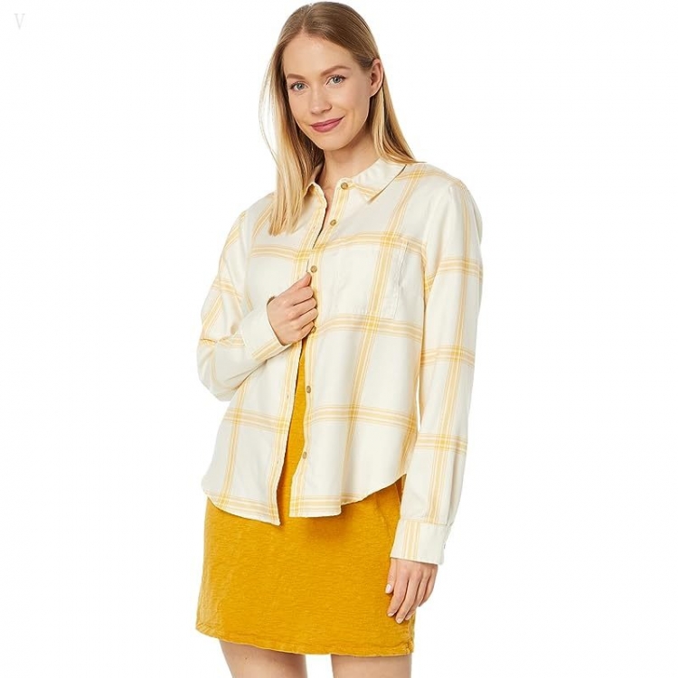 L.L.Bean Feather Soft Twill Shirt Long Sleeve Goldenrod ID-xWwIfuoq - Click Image to Close