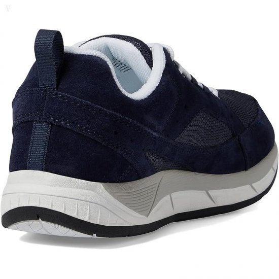 L.L.Bean Bean\'s Comfort Fitness Walker Suede Mesh Classic Navy ID-Z7gTSIkA