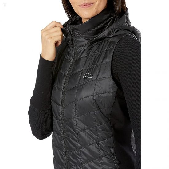 L.L.Bean Primaloft Packaway Long Vest Black ID-v2QsUEpw