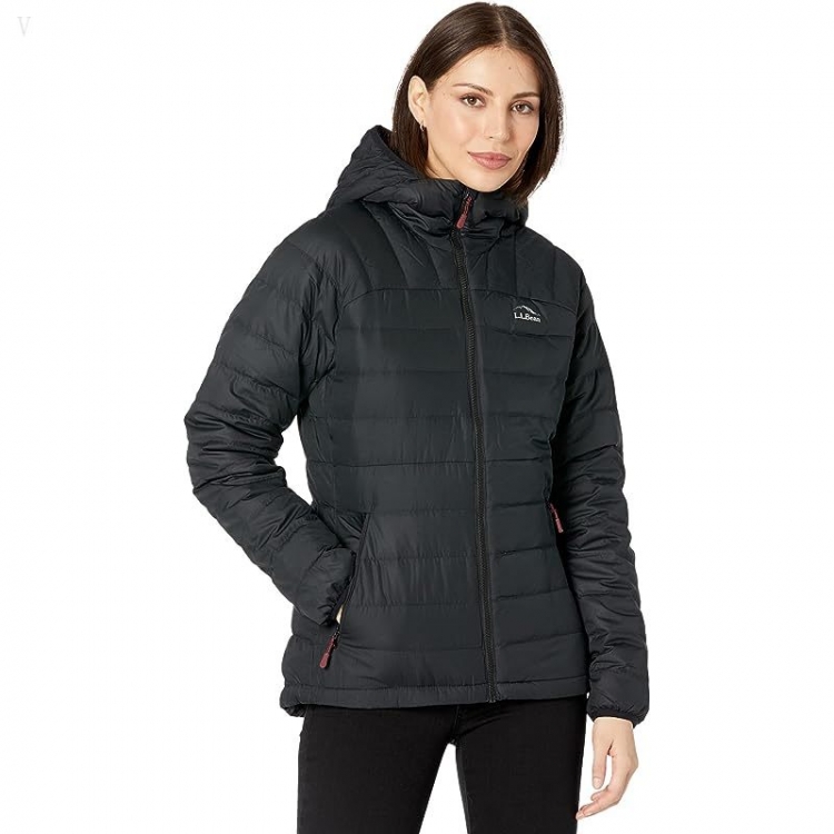 L.L.Bean Bean's Down Hooded Jacket Black ID-6djn4lwQ - Click Image to Close