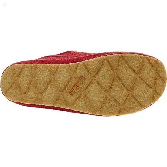 L.L.Bean Sweater Fleece Slipper Scuff II Mountain Red ID-UMWYHS5E