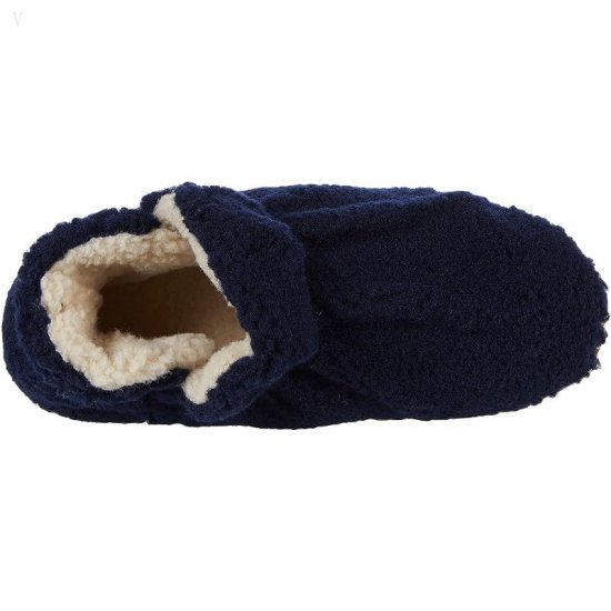 L.L.Bean Cozy Slipper Bootie Pile Fleece Bright Navy ID-VbCusYgs