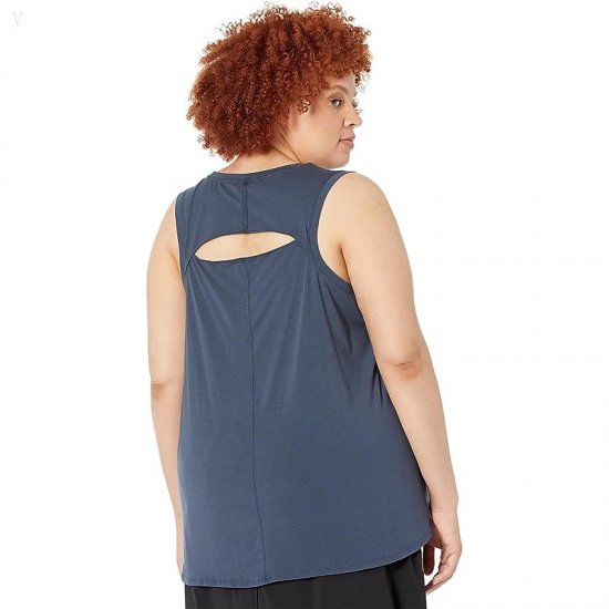 L.L.Bean Plus Size Beyond Soft Tank Carbon Navy ID-1zKyqP3r