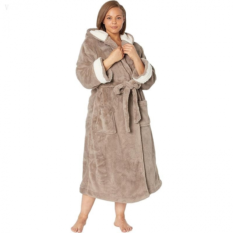 L.L.Bean Plus Size Wicked Plush Robe Ledge ID-be8tq3Fr - Click Image to Close