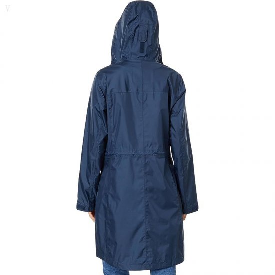 L.L.Bean Petite Trail Model Raincoat Nautical Navy ID-1S3dhUZG